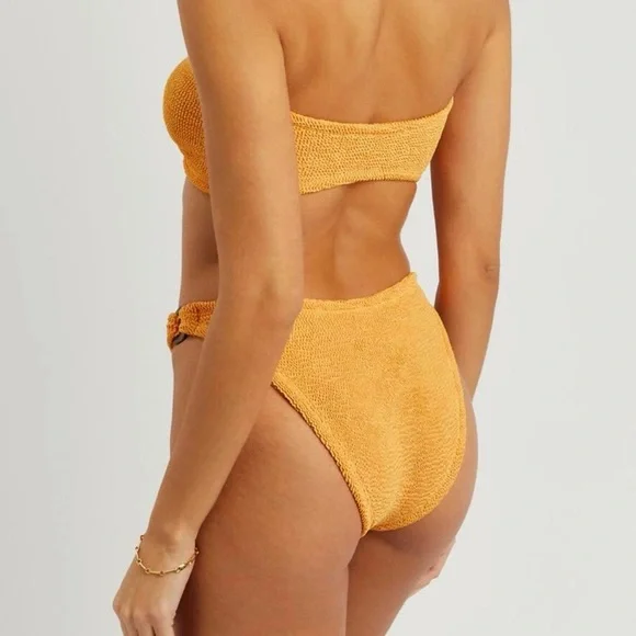 Hunza G Gloria Orange Bandeau Bikini Set - Picture 2 of 5